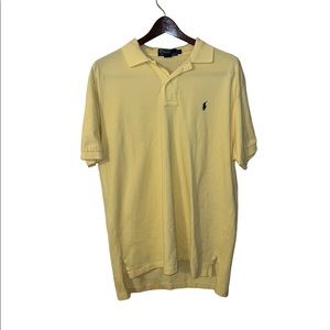 Yellow Mesh Ralph Lauren Polo Shirt (Mens Large)